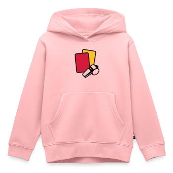 Arbitre - Sweat Premium à capuche enfant bio - rose - Devant - AI Model Kid Female (0cm)