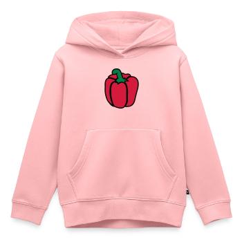 Bell pepper - Kids Premium Organic Hoodie - rose - Front - AI Model Kid Female (0cm)