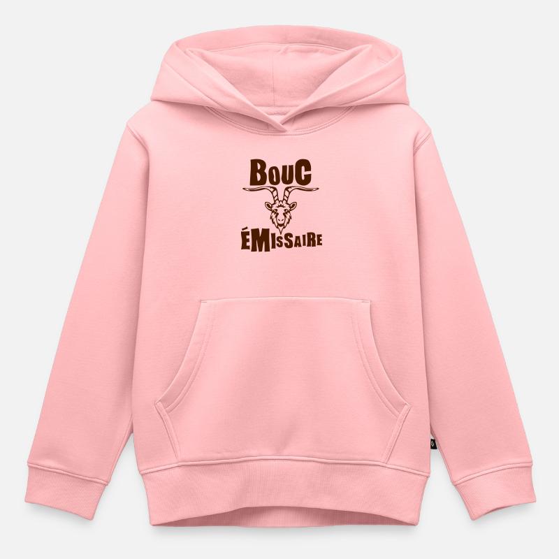 bouc emissaire expression - Sweat Premium à capuche enfant bio - rose