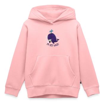 I'm very whale - Sweat Premium à capuche enfant bio - rose - Devant - AI Model Kid Female (0cm)