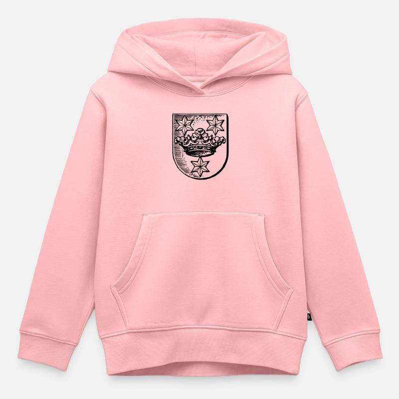 Sigtuna - Sweat Premium à capuche enfant bio - rose