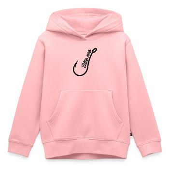 Fishing Bite Me - Kinder Premium Organic Hoodie - Rosa - Vorne - AI Model Kid Female (0cm)