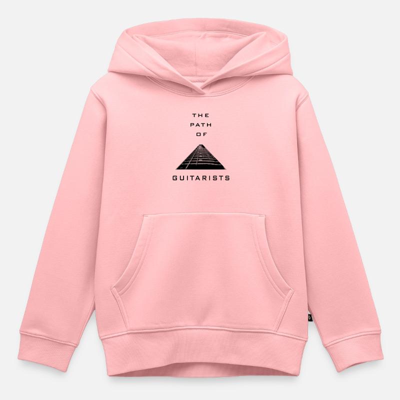 Le parcours des guitaristes - Sweat Premium à capuche enfant bio - rose