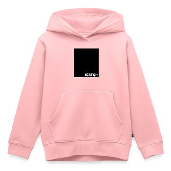 LGBTQ+ - Sweat Premium à capuche enfant bio - rose - Devant - AI Model Kid Female (0cm)