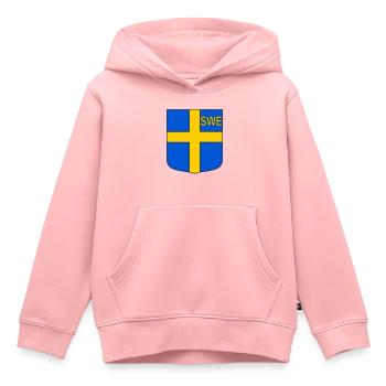 ENG-Schild - Kinder Premium Organic Hoodie - Rosa - Vorne - AI Model Kid Female (0cm)