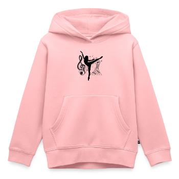 Dancing Dance Music - Kinder Premium Organic Hoodie - Rosa - Vorne - AI Model Kid Female (0cm)