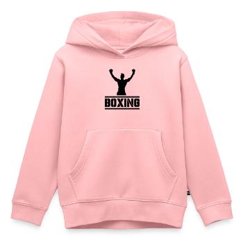 Boxing - Kinder Premium Organic Hoodie - Rosa - Vorne - AI Model Kid Female (0cm)
