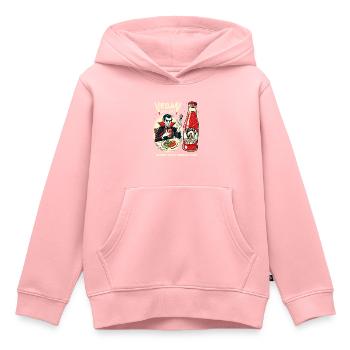 Vegan seit 1897 - Kinder Premium Organic Hoodie - Rosa - Vorne - AI Model Kid Female (0cm)