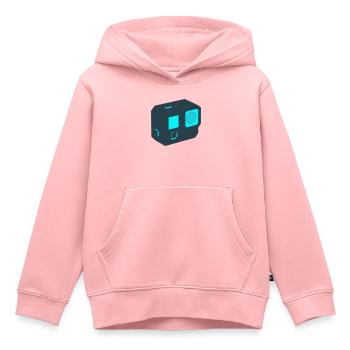 Action Camera Drone Icon - Kids Premium Organic Hoodie - rose - Front - AI Model Kid Female (0cm)