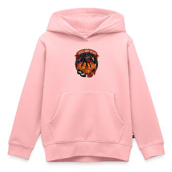 CROSS BODY READY - Kinder Premium Organic Hoodie - Rosa - Vorne - AI Model Kid Female (0cm)