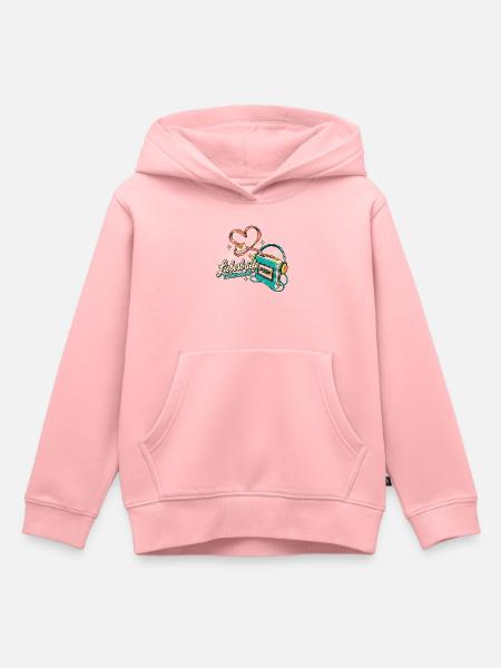 Kassette Mixtape Bandsalat Retro Nostalgie - Kinder Premium Organic Hoodie - Rosa