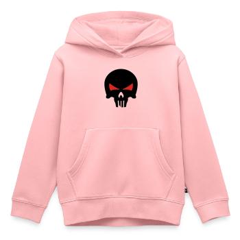bone head - Kinder Premium Organic Hoodie - Rosa - Vorne - AI Model Kid Female (0cm)