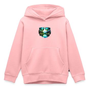 Sonnenbrille / Reflektion / Wald / Spiegelung - Kinder Premium Organic Hoodie - Rosa - Vorne - AI Model Kid Female (0cm)