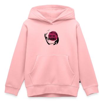 Stop The Drama Geschenk - Kinder Premium Organic Hoodie - Rosa - Vorne - AI Model Kid Female (0cm)