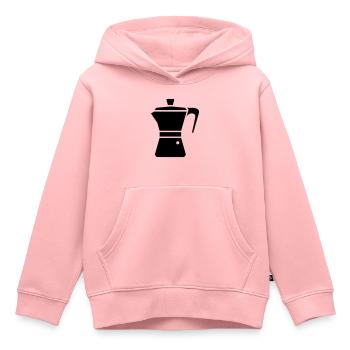 bialetti kaffee espressokanne - Kinder Premium Organic Hoodie - Rosa - Vorne - AI Model Kid Female (0cm)