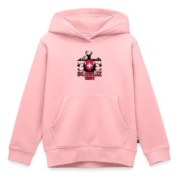 Schweiz Milchkuh 1291 - Kinder Premium Organic Hoodie - Rosa - Vorne - AI Model Kid Female (0cm)