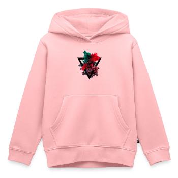 Couleur et eau - Sweat Premium à capuche enfant bio - rose - Devant - AI Model Kid Female (0cm)