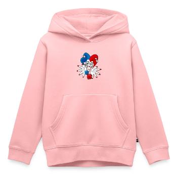Joker - Kinder Premium Organic Hoodie - Rosa - Vorne - AI Model Kid Female (0cm)