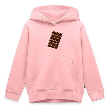 chocolate - Sweat Premium à capuche enfant bio - rose - Devant - AI Model Kid Female (0cm)