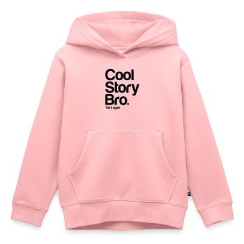 coolstorybro - Kids Premium Organic Hoodie - rose - Front - AI Model Kid Female (0cm)