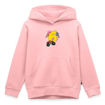 Geburtstag 6 Jahre Monster Truck, Auto T-Shirt - Kinder Premium Organic Hoodie - Rosa - Vorne - AI Model Kid Female (0cm)