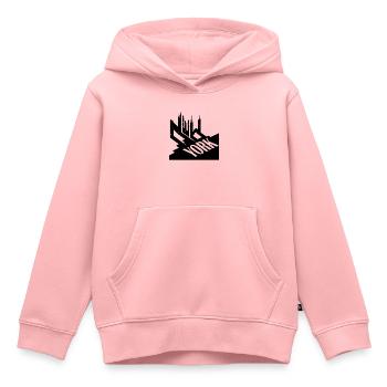 New York City Typographic Design For Big Apple - Kids Premium Organic Hoodie - rose - Front - AI Model Kid Female (0cm)