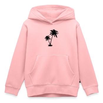 Palmen - Kinder Premium Organic Hoodie - Rosa - Vorne - AI Model Kid Female (0cm)