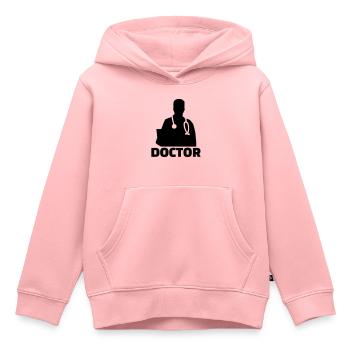 Arzt - Kinder Premium Organic Hoodie - Rosa - Vorne - AI Model Kid Female (0cm)