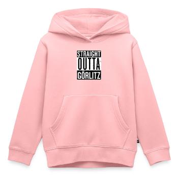 Straight outta Görlitz compton Film Logo Sachsen - Kinder Premium Organic Hoodie - Rosa - Vorne - AI Model Kid Female (0cm)