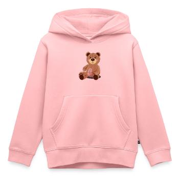 TShirt süßer Stofftier Bär Bärchen Stoffbär - Kinder Premium Organic Hoodie - Rosa - Vorne - AI Model Kid Female (0cm)