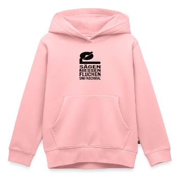 Handwerker - Kinder Premium Organic Hoodie - Rosa - Vorne - AI Model Kid Female (0cm)