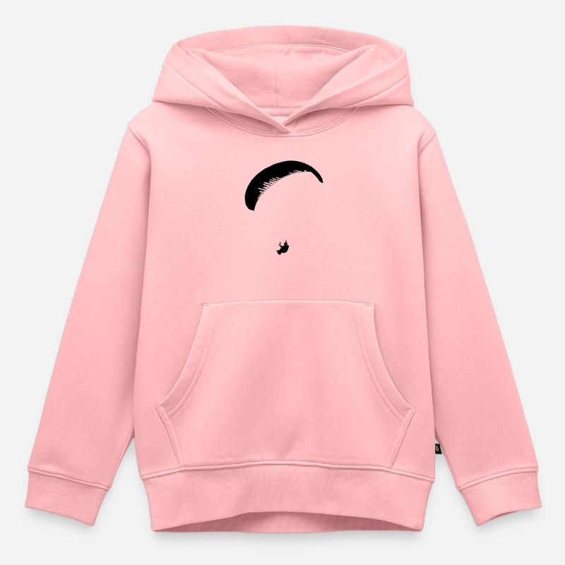 Parapente 5 - Sweat Premium à capuche enfant bio - rose