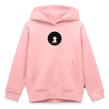 Teckel Teckel Teckel - Sweat Premium à capuche enfant bio - rose - Devant - AI Model Kid Female (0cm)