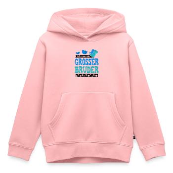 Ich bin bald grosser Bruder - werde großer Bruder - Kinder Premium Organic Hoodie - Rosa - Vorne - AI Model Kid Female (0cm)