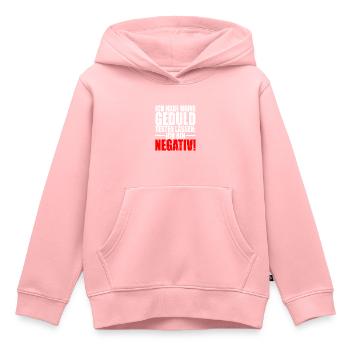 Ich Habe Meine Geduld Testen Lassen Bin Negativ - Kinder Premium Organic Hoodie - Rosa - Vorne - AI Model Kid Female (0cm)