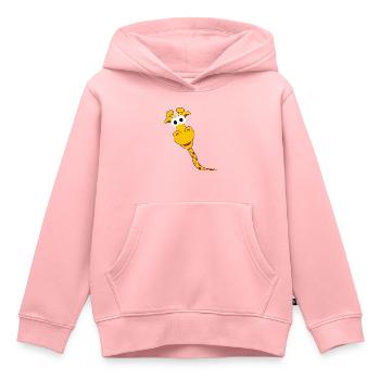 Giraffe - lustig, in Comicstyle - Kinder Premium Organic Hoodie - Rosa - Vorne - AI Model Kid Female (0cm)