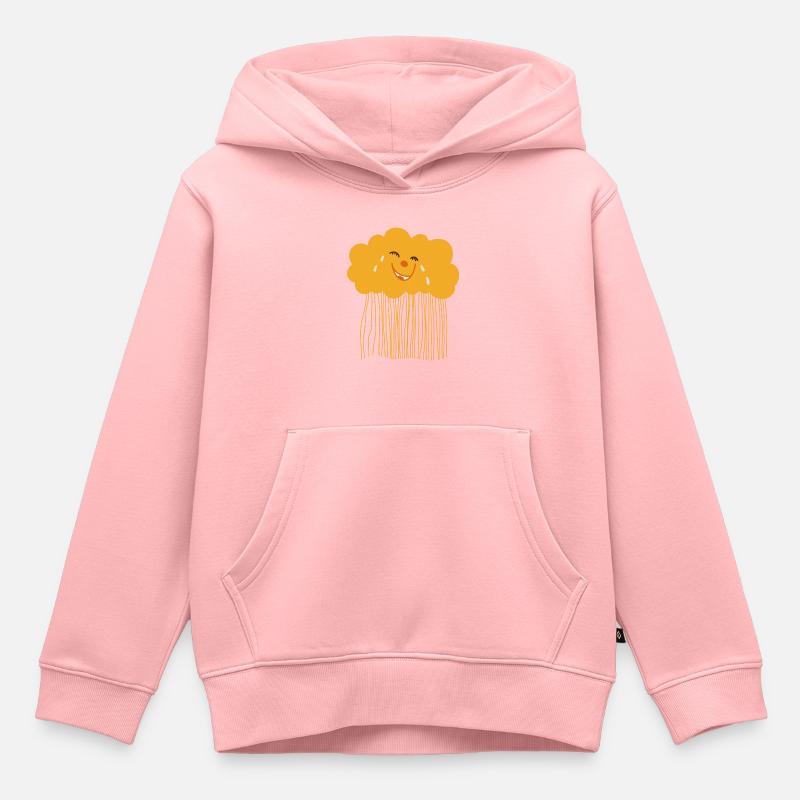 Nuage amusant - Sweat Premium à capuche enfant bio - rose