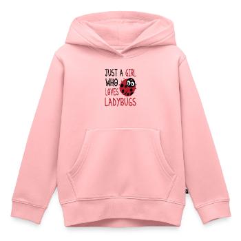 Coccinelle - Sweat Premium à capuche enfant bio - rose - Devant - AI Model Kid Female (0cm)