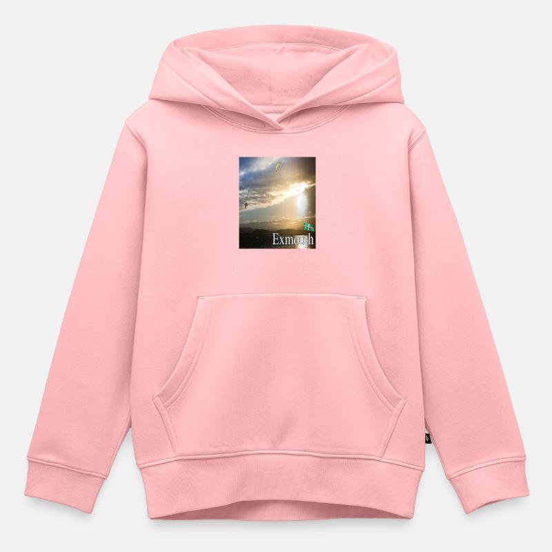 Exmouth, Devon - Sweat Premium à capuche enfant bio - rose