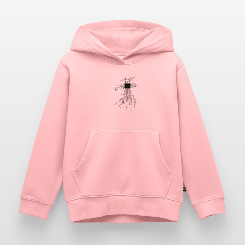 CPU Technik Nerd Computerchip Programmierer Kinder Premium Organic Hoodie