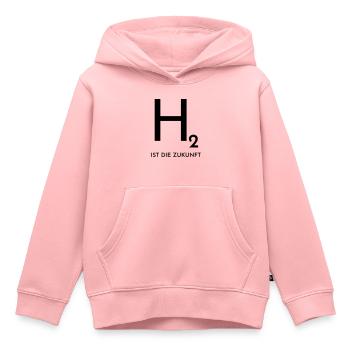 Wasserstoff ist die Zukunft - Kinder Premium Organic Hoodie - Rosa - Vorne - AI Model Kid Female (0cm)
