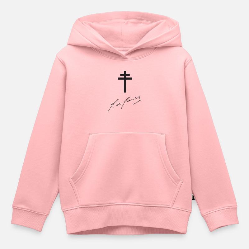 degaullesign - Sweat Premium à capuche enfant bio - rose