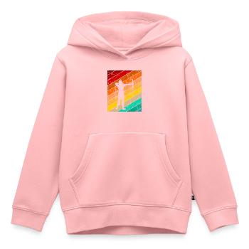 Bogenschießen Bogenschütze Pfeil und Bogen - Kinder Premium Organic Hoodie - Rosa - Vorne - AI Model Kid Female (0cm)