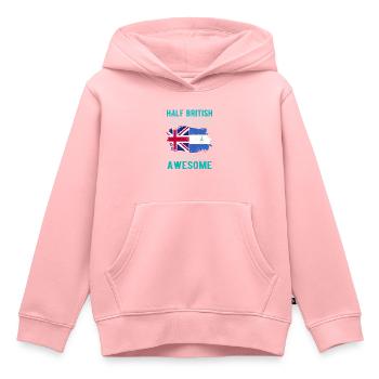 Moitié britannique moitié nicaraguayen - Sweat Premium à capuche enfant bio - rose - Devant - AI Model Kid Female (0cm)