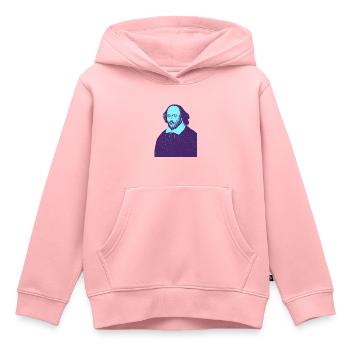 William Shakespeare - Mon Théâtre - Sweat Premium à capuche enfant bio - rose - Devant - AI Model Kid Female (0cm)