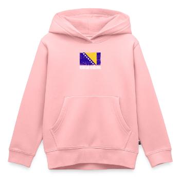 Bosnien Und Herzegowina Flagge - Kinder Premium Organic Hoodie - Rosa - Vorne - AI Model Kid Female (0cm)