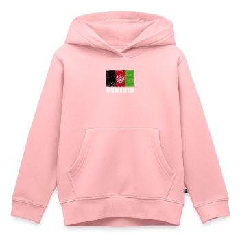 Afghanistan Flag Grunge Afghanistan Flag - Kids Premium Organic Hoodie - rose - Front - AI Model Kid Female (0cm)