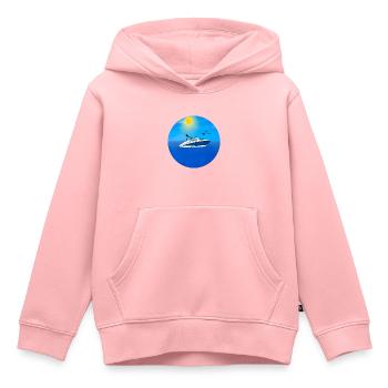 Motorboot - Kinder Premium Organic Hoodie - Rosa - Vorne - AI Model Kid Female (0cm)