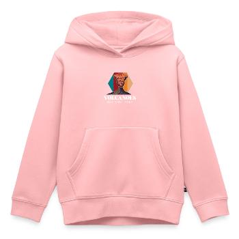 Vulkan Insel Nationalpark Hawaii Vulkan Souvenir - Kinder Premium Organic Hoodie - Rosa - Vorne - AI Model Kid Female (0cm)