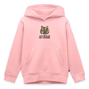 Ich höre dich, ich höre nur nicht zu Süße - Kinder Premium Organic Hoodie - Rosa - Vorne - AI Model Kid Female (0cm)